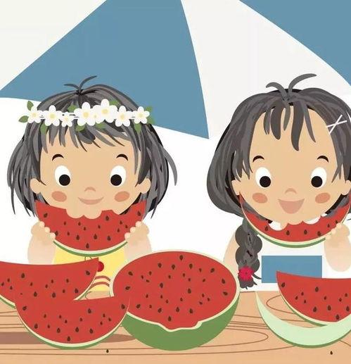 吃瓜头像卡通 可爱,卡通可爱吃瓜头像，带你领略趣味生活