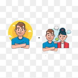 吃瓜人物扁平画接力,趣味横生的视觉盛宴